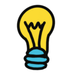 yellow lightbulb drawing